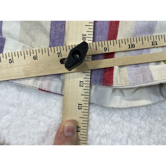 Chino by Anthropologie Shorts Womens Sz 25 Striped Relaxed Preppy Breathable - Picture 12 of 12